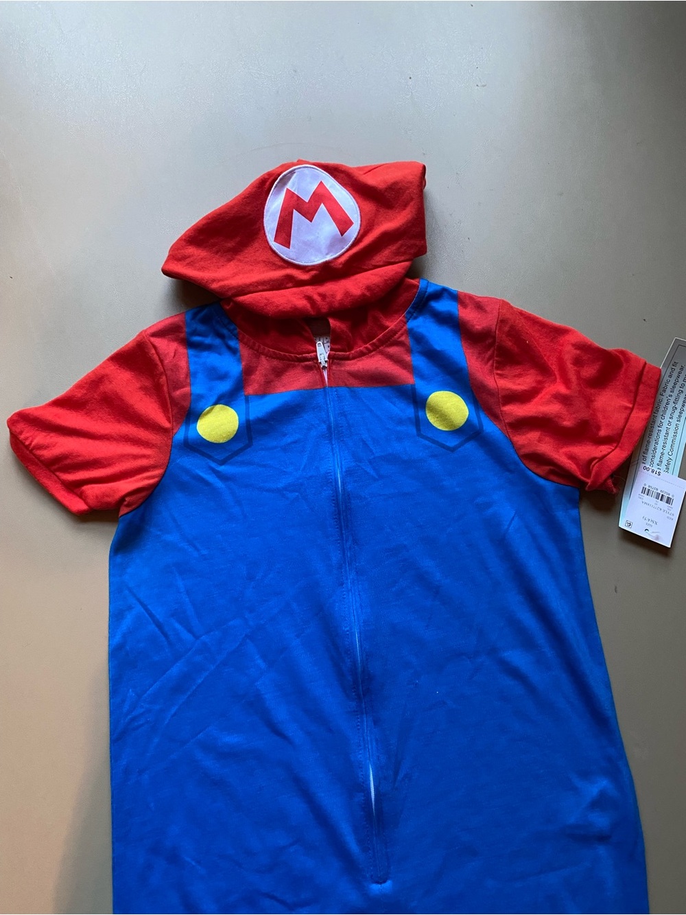 New Halloween Super Mario Hooded Costume (Or Sleepwear per Tag) Kids XS 4/5